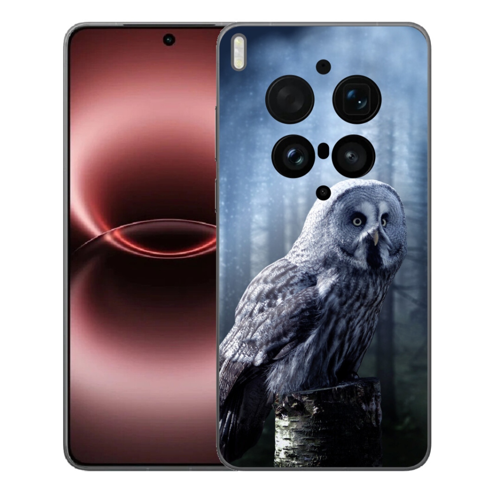 Gelový kryt mmCase na Vivo X300 Ultra - sova