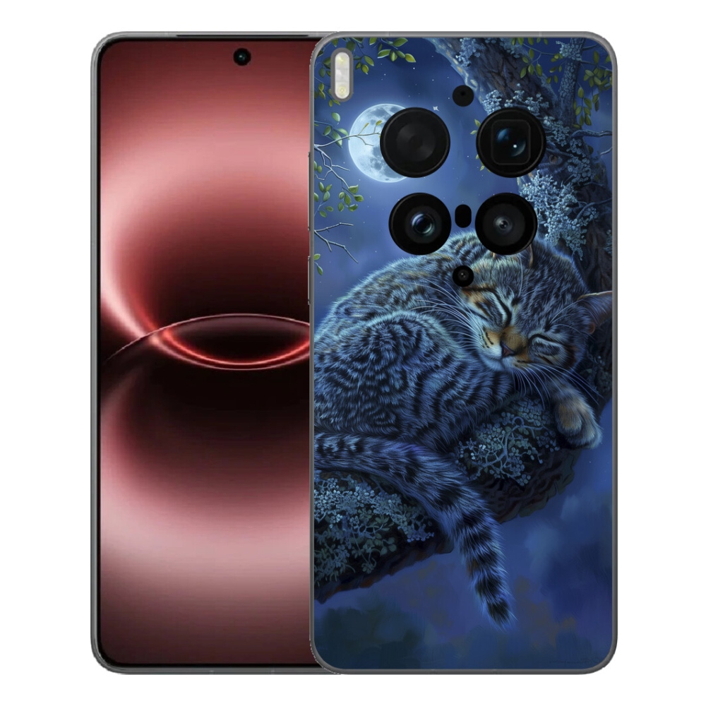 Gelový kryt mmCase na Vivo X300 Ultra - spící kočka