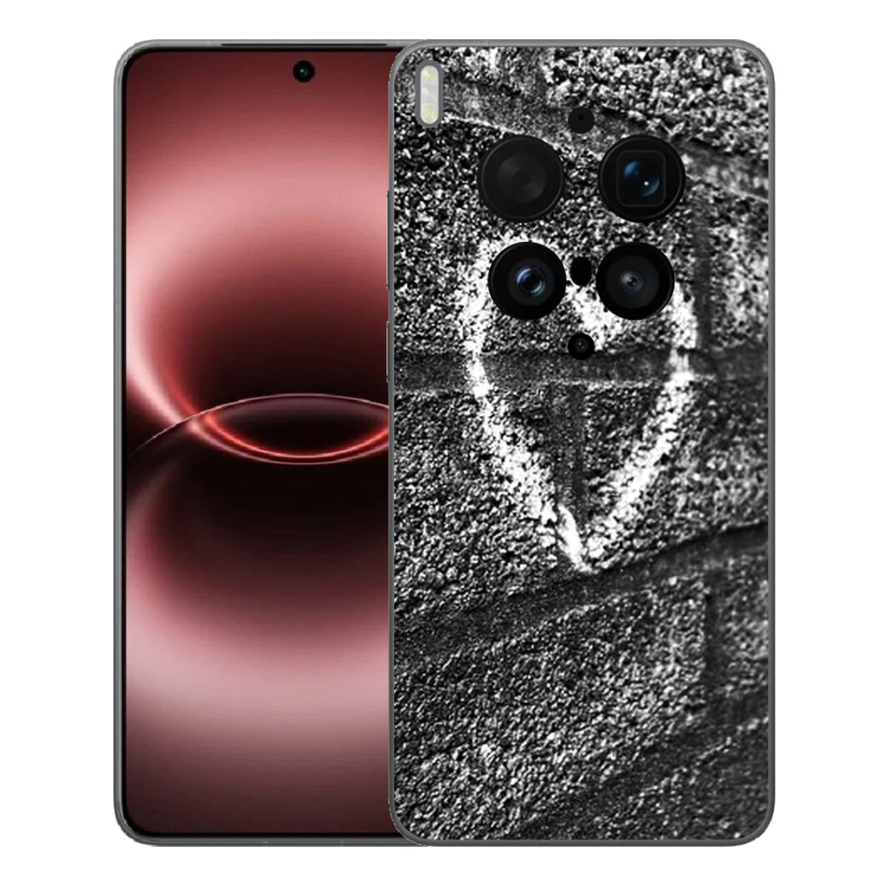 Gelový kryt mmCase na Vivo X300 Ultra - srdce na zdi