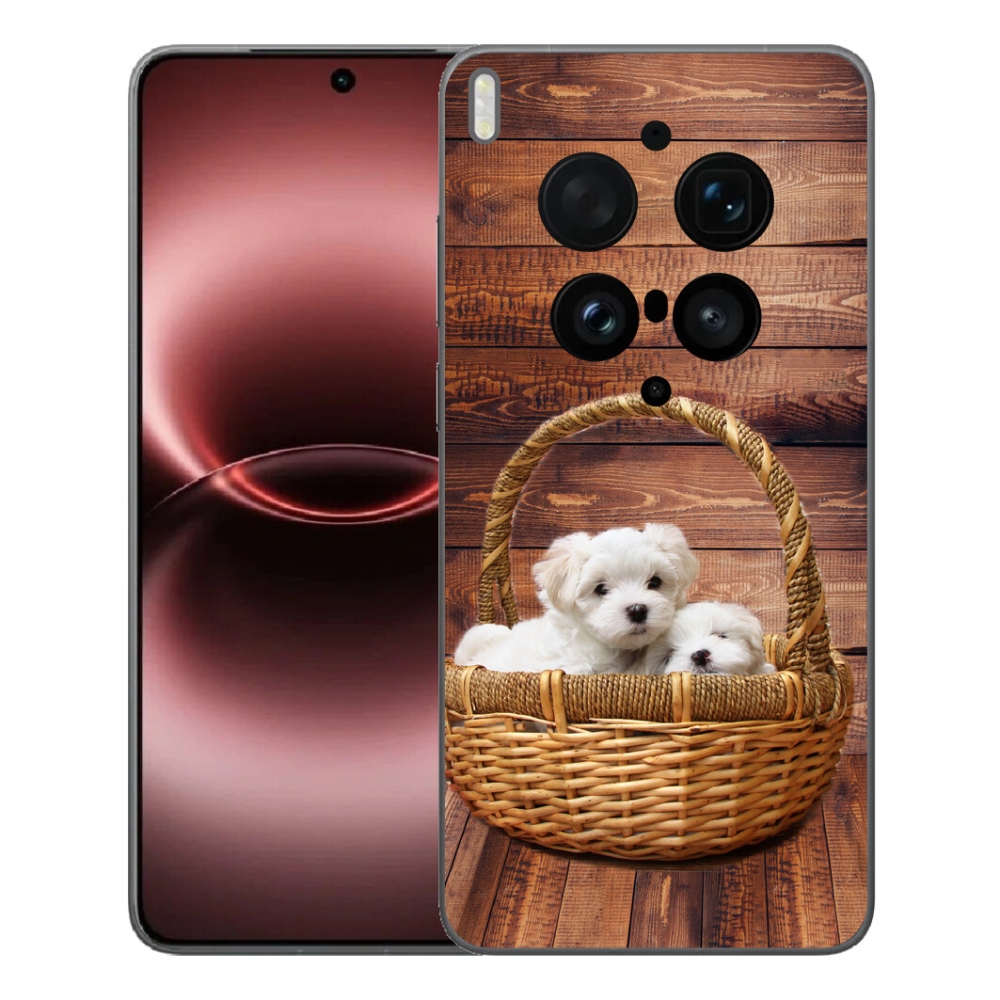 Gelový kryt mmCase na Vivo X300 Ultra - štěňátka