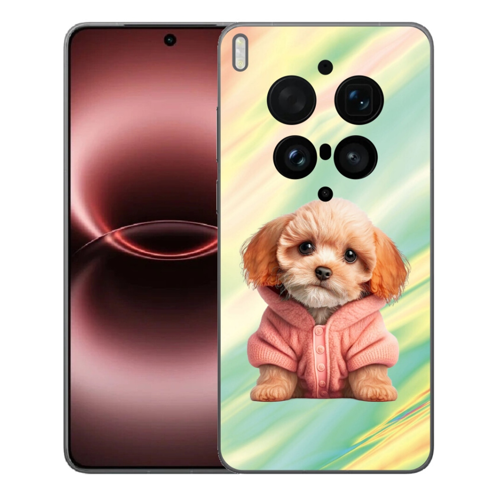 Gelový kryt mmCase na Vivo X300 Ultra - štěně ve svetru
