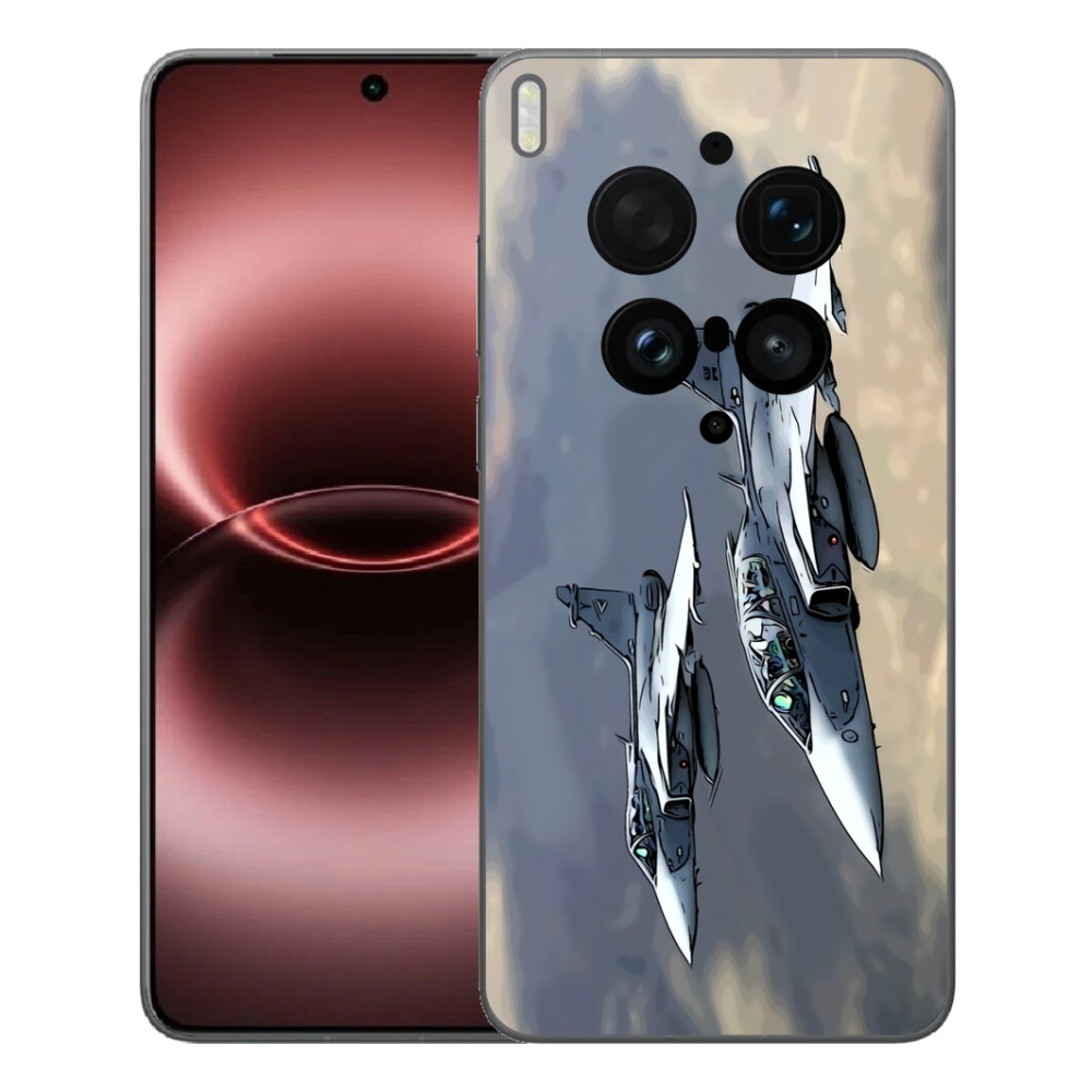 Gelový kryt mmCase na Vivo X300 Ultra - stíhačky
