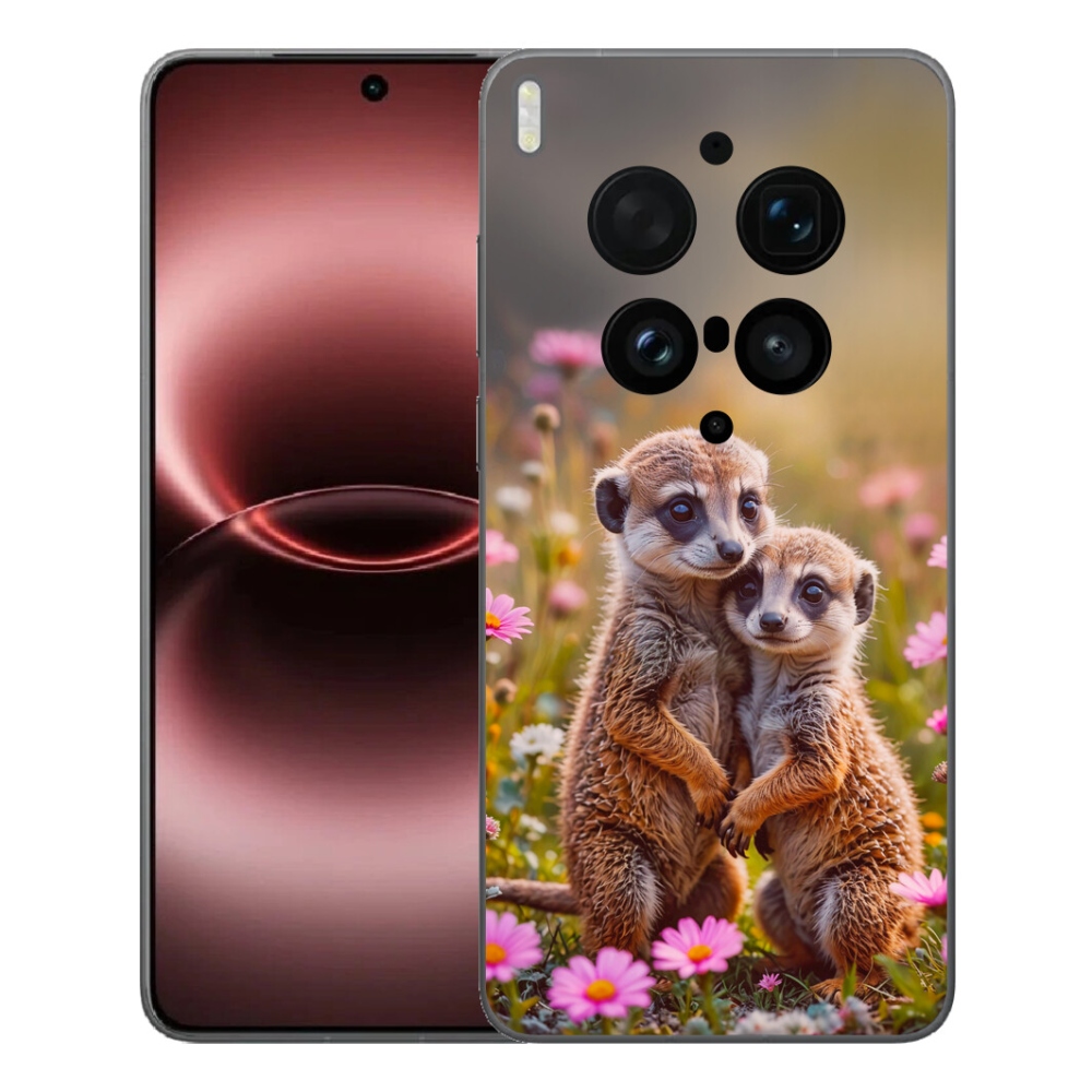 Gelový kryt mmCase na Vivo X300 Ultra - surikatí duo