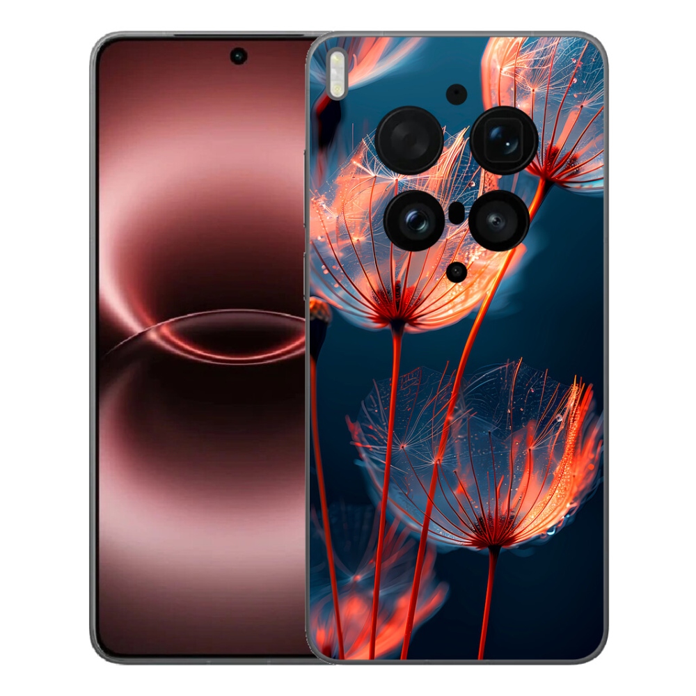 Gelový kryt mmCase na Vivo X300 Ultra - světélkující chmýří