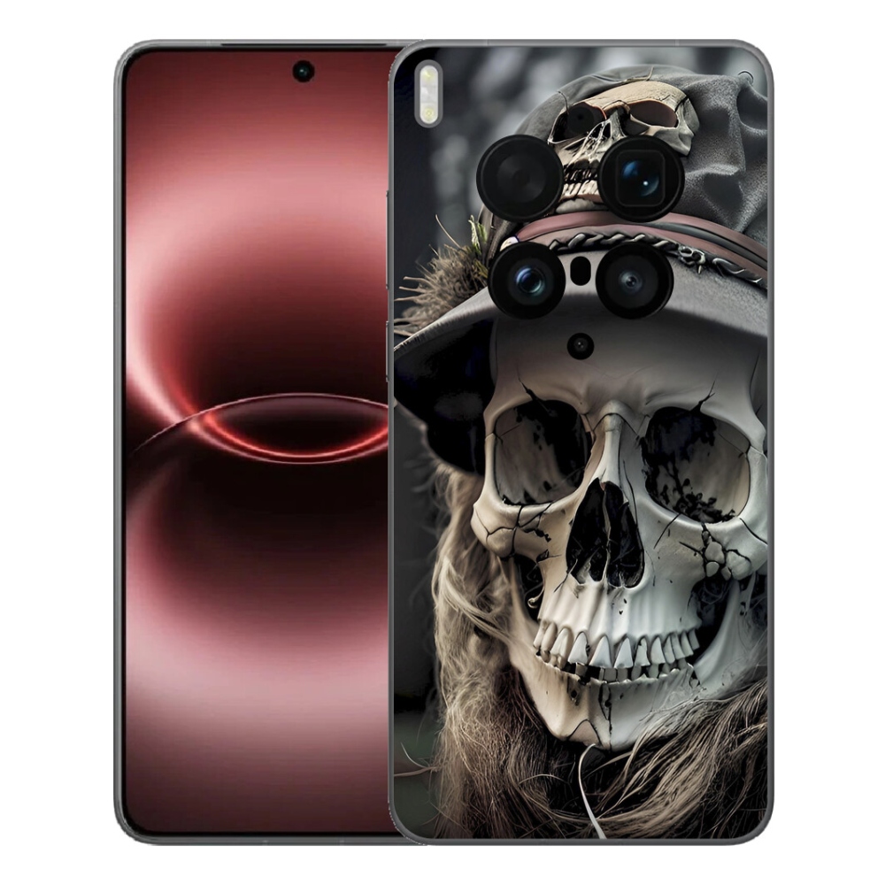 Gelový kryt mmCase na Vivo X300 Ultra - temná lebka