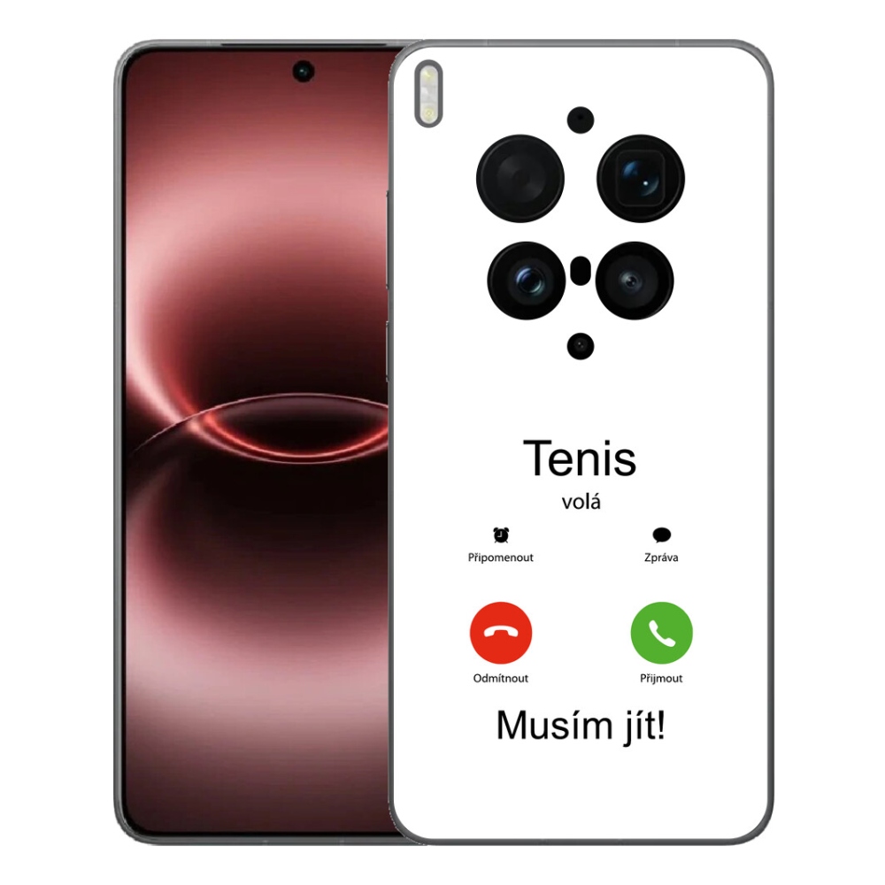 Gelový kryt mmCase na Vivo X300 Ultra - tenis volá bílé pozadí