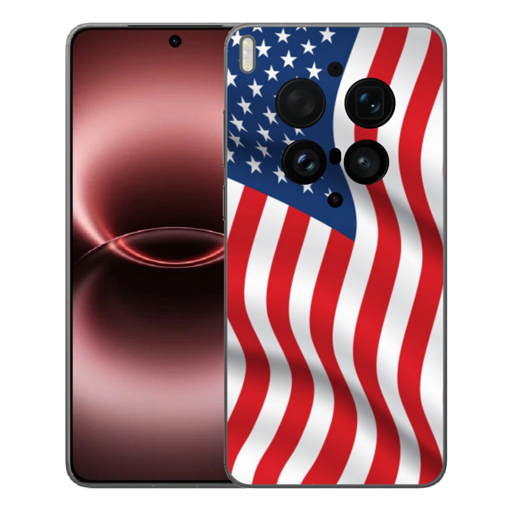 Gelový kryt mmCase na Vivo X300 Ultra - USA vlajka