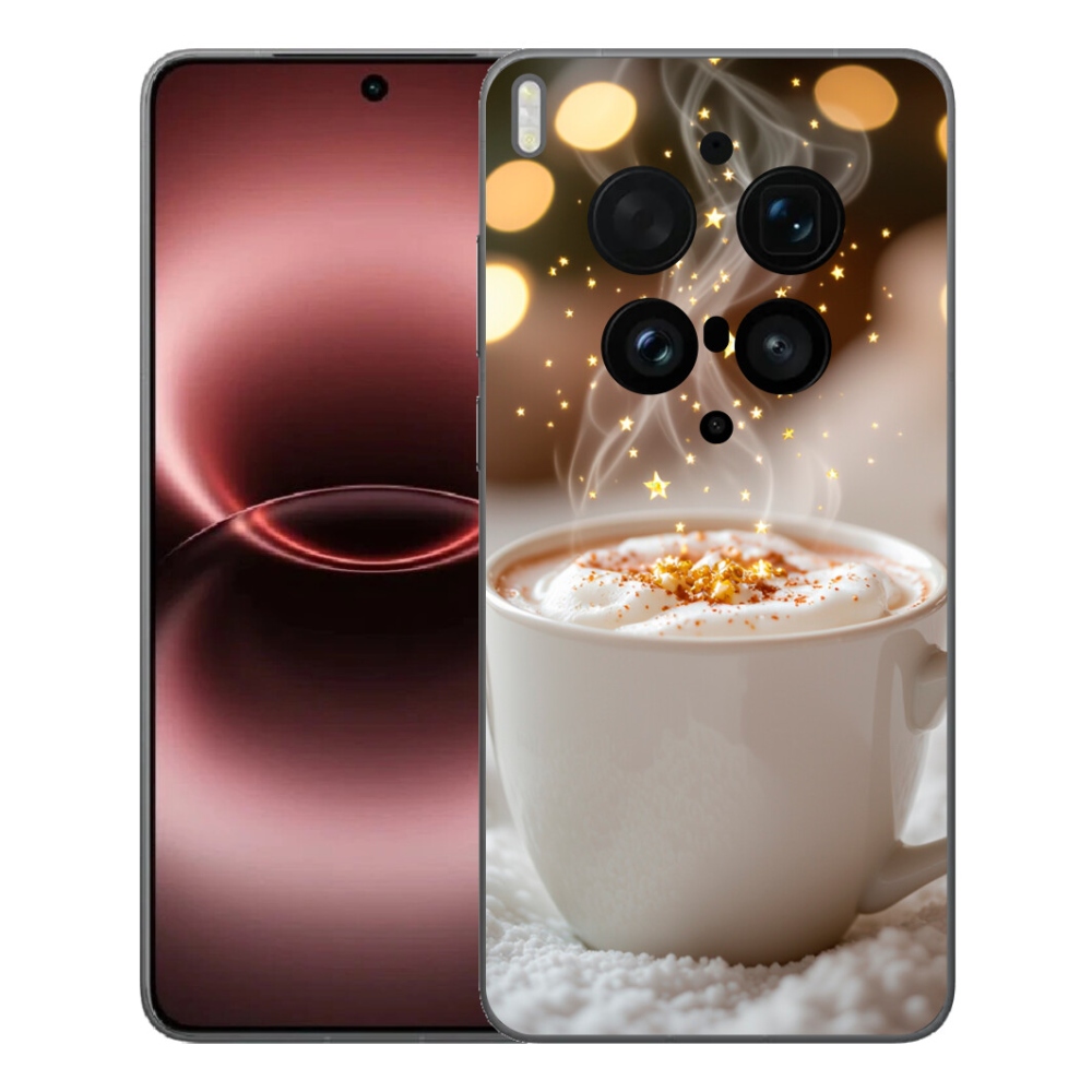 Gelový kryt mmCase na Vivo X300 Ultra - vánoční horký nápoj