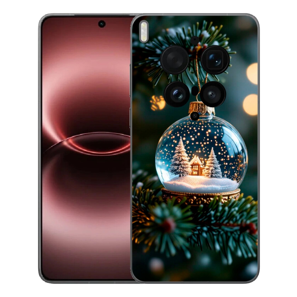 Gelový kryt mmCase na Vivo X300 Ultra - vánoční koule 2