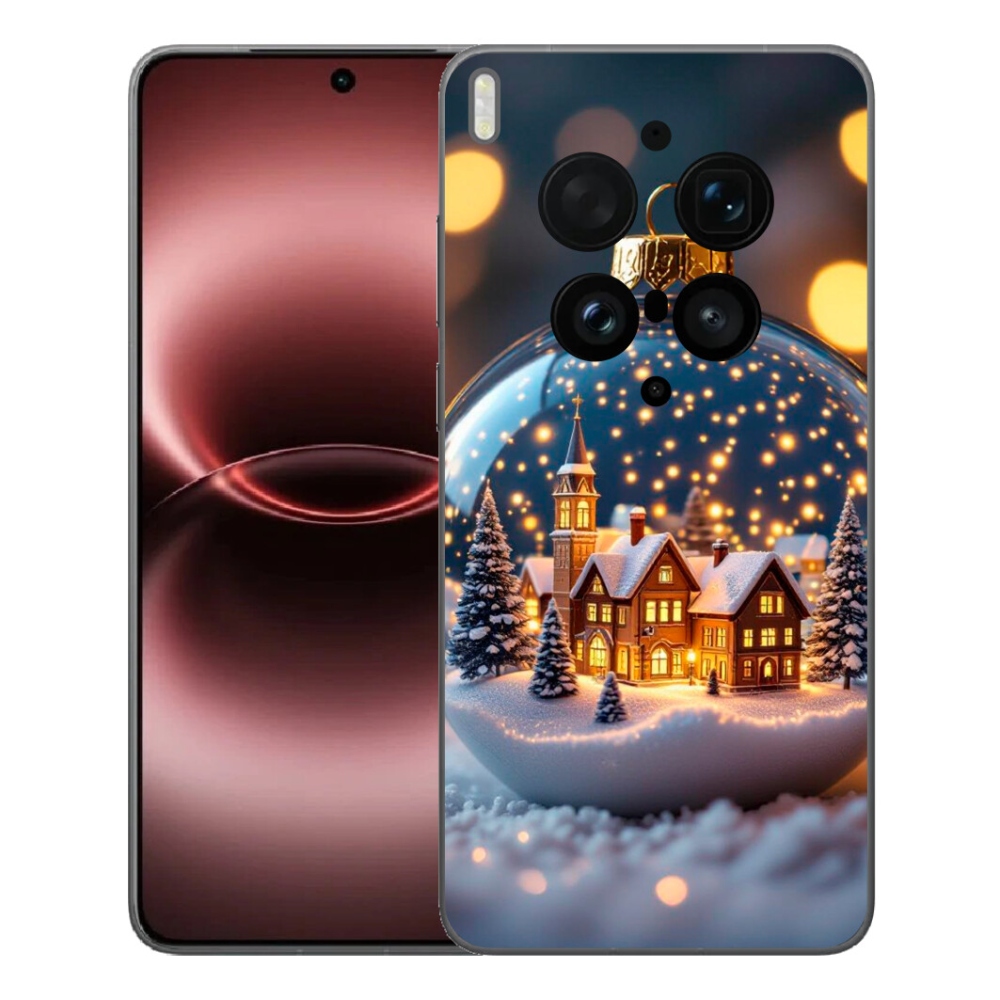 Gelový kryt mmCase na Vivo X300 Ultra - vánoční koule 4