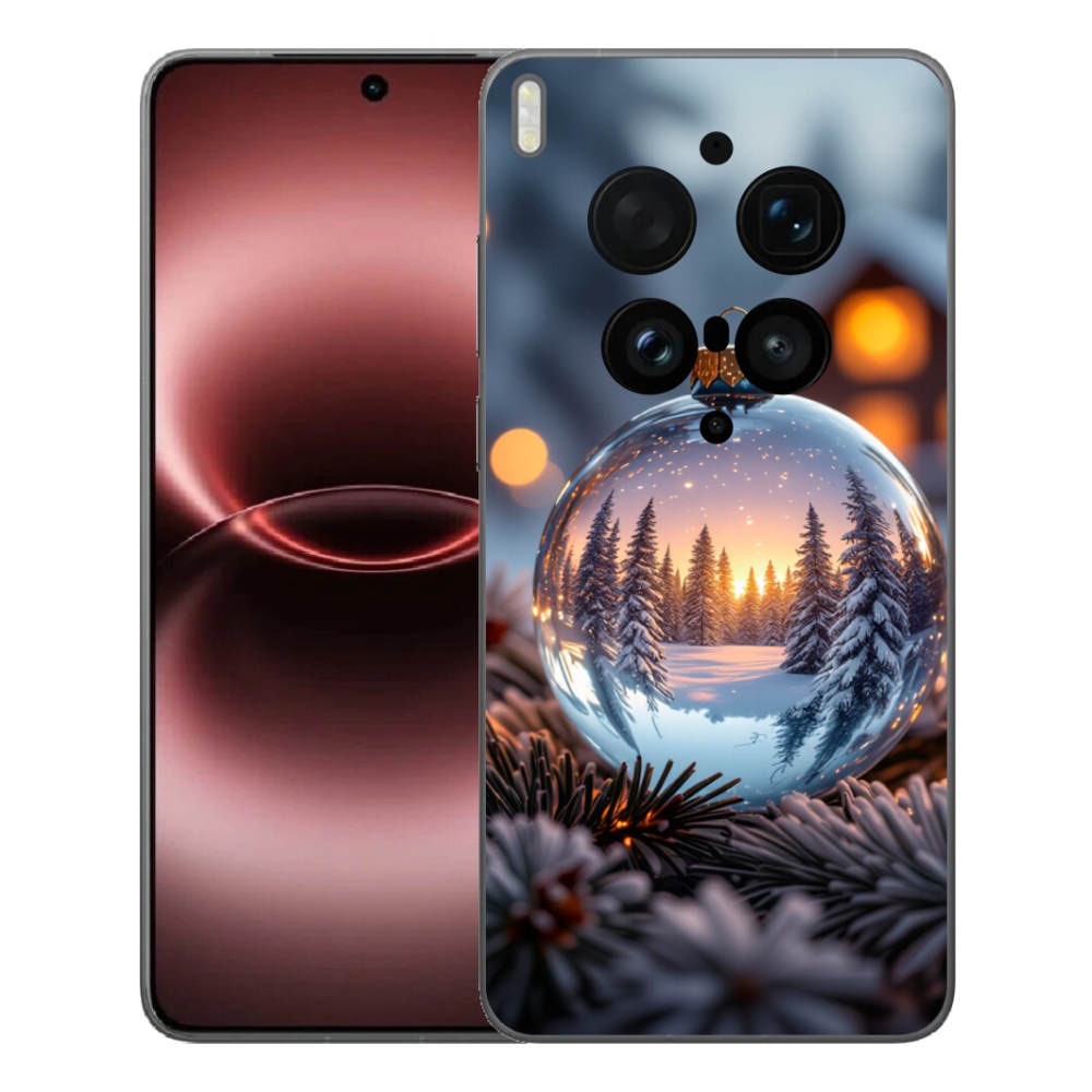 Gelový kryt mmCase na Vivo X300 Ultra - vánoční ozdoba