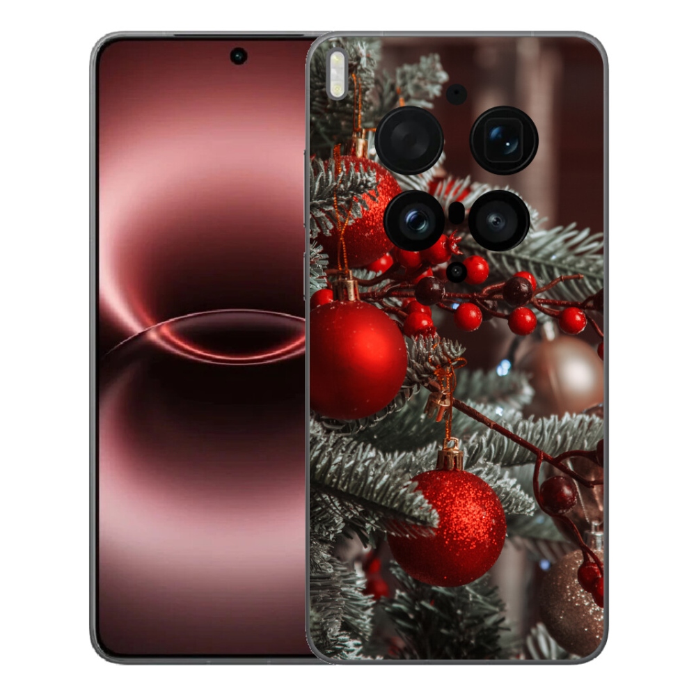 Gelový kryt mmCase na Vivo X300 Ultra - vánoční ozdoby 2