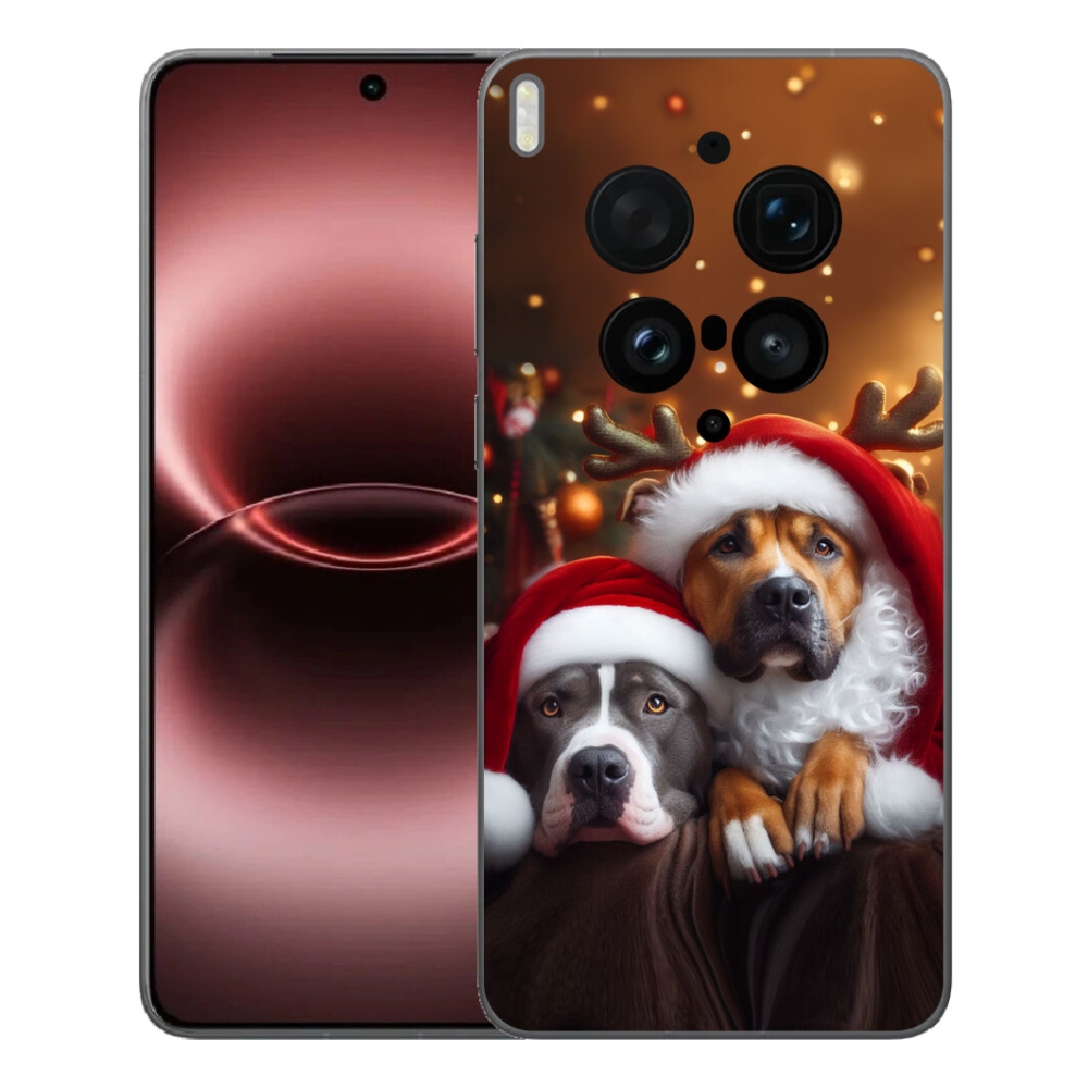 Gelový kryt mmCase na Vivo X300 Ultra - vánoční psi