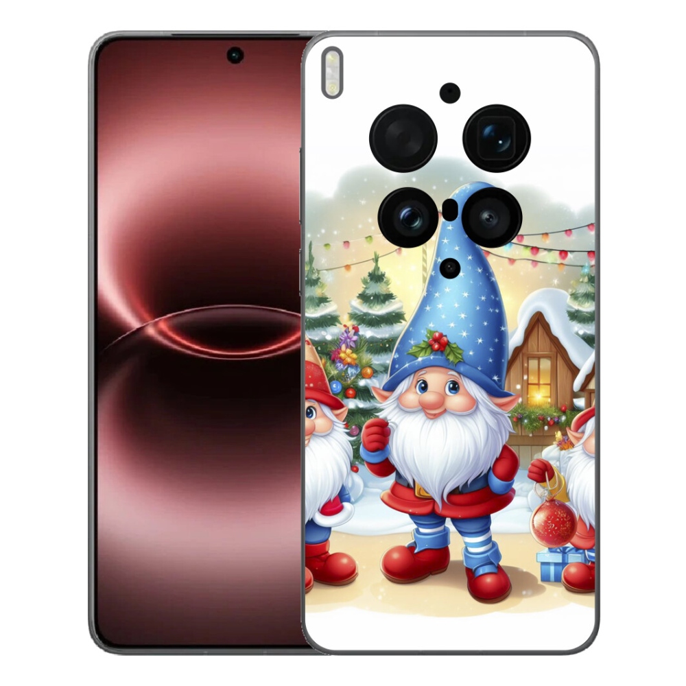Gelový kryt mmCase na Vivo X300 Ultra - vánoční skřítci