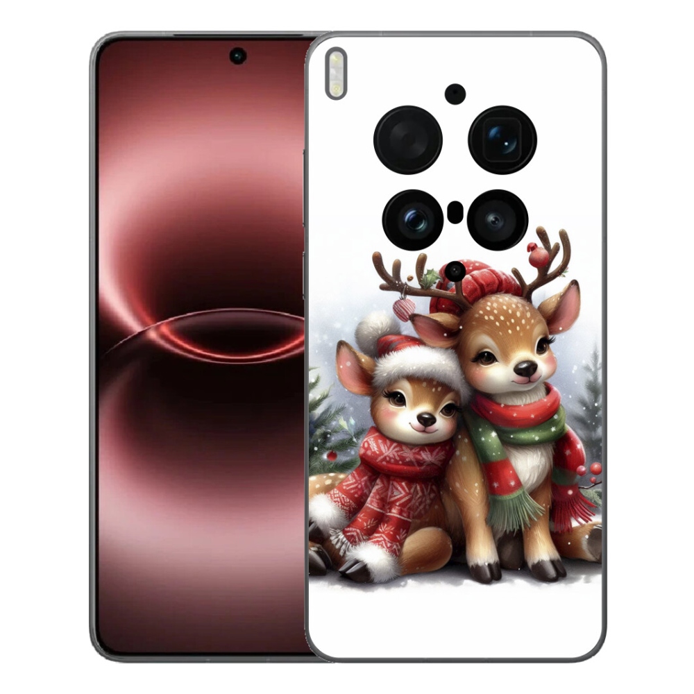Gelový kryt mmCase na Vivo X300 Ultra - vánoční sobi