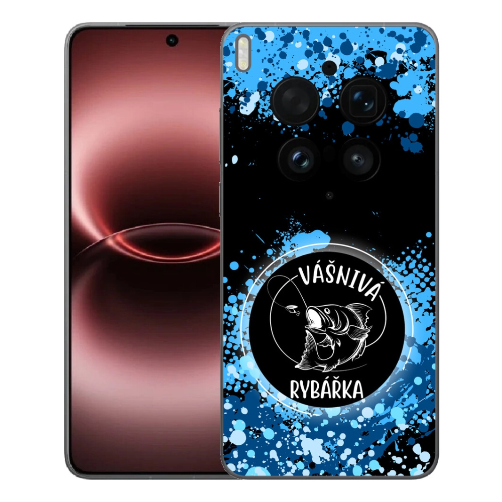 Gelový kryt mmCase na Vivo X300 Ultra - vášnivá rybářka černé pozadí