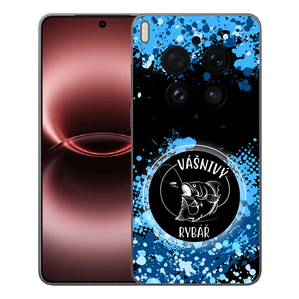 Gelový kryt mmCase na Vivo X300 Ultra - vášnivý rybář černé pozadí