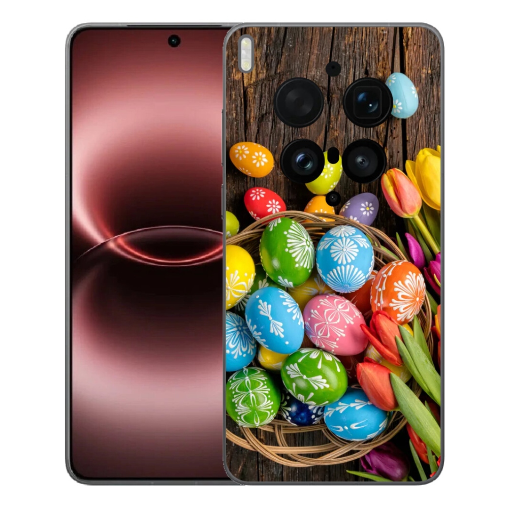 Gelový kryt mmCase na Vivo X300 Ultra - velikonoční vajíčka
