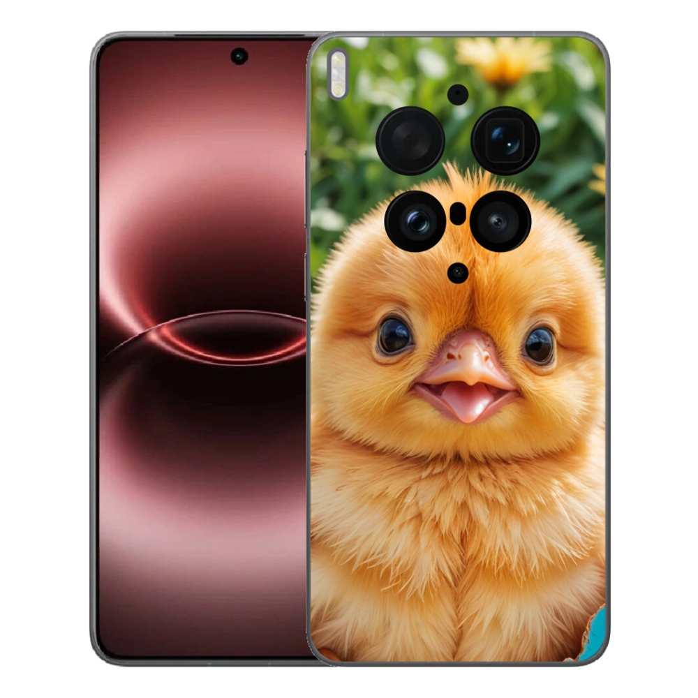 Gelový kryt mmCase na Vivo X300 Ultra - veselé kuřátko