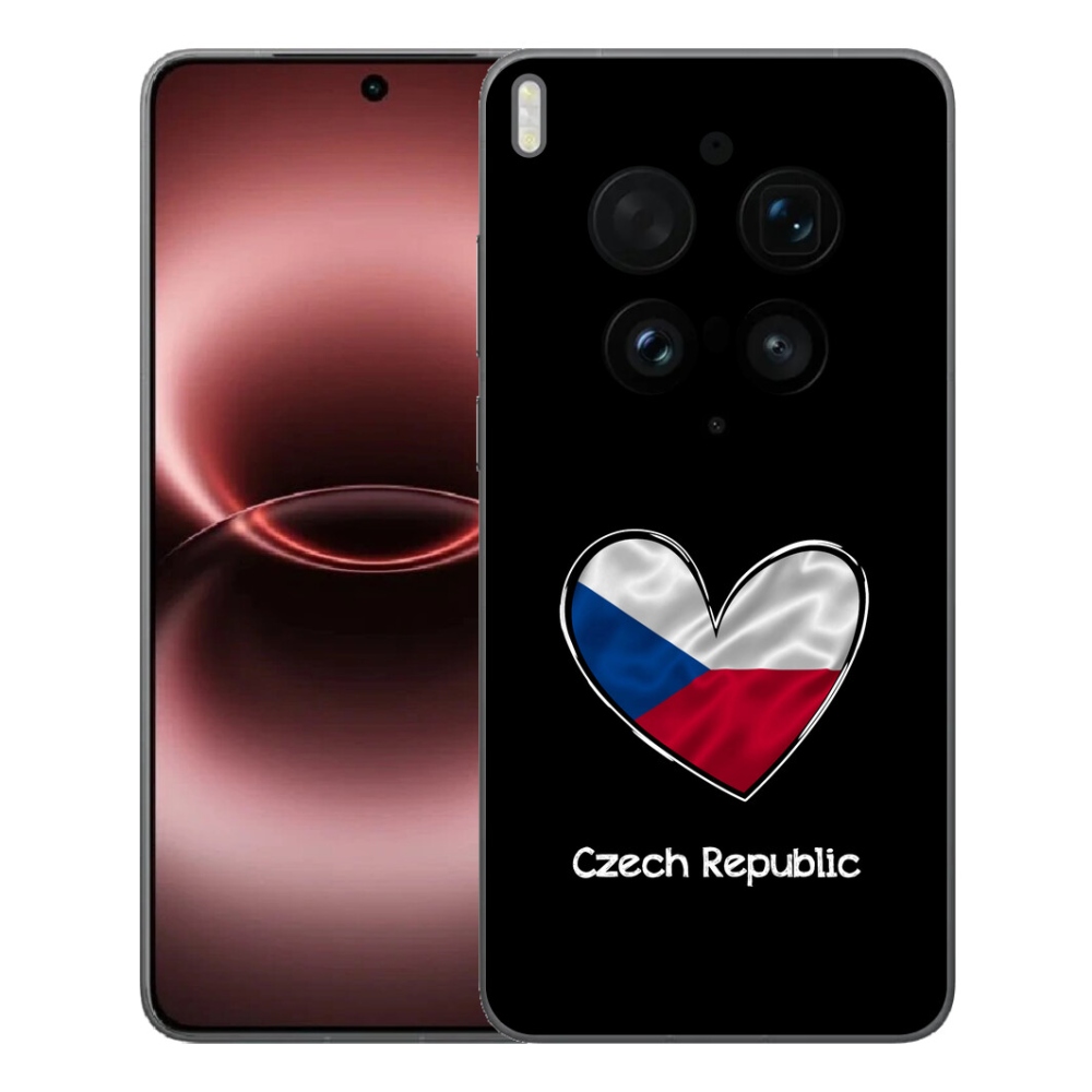 Gelový kryt mmCase na Vivo X300 Ultra - vlajka srdce černé pozadí