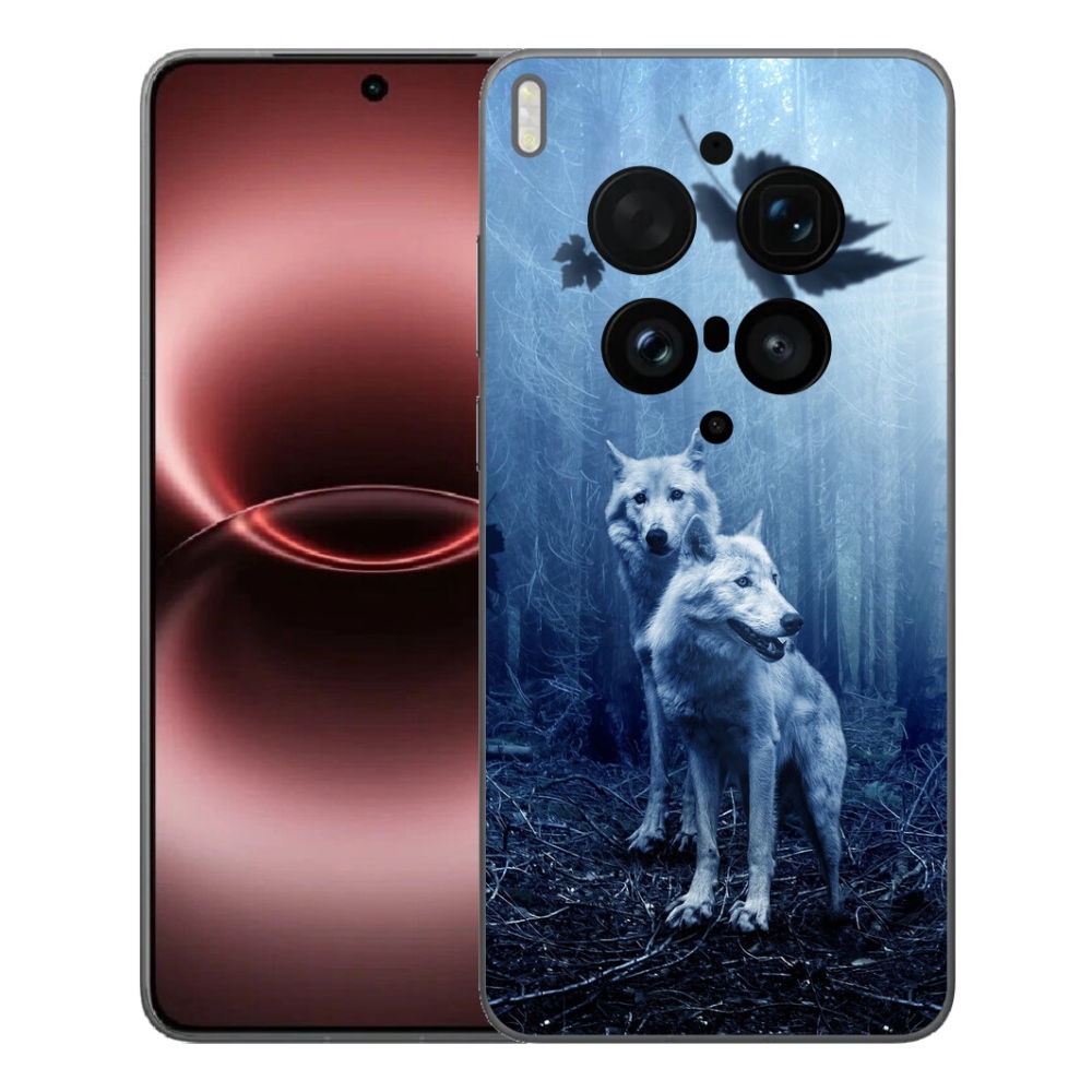 Gelový kryt mmCase na Vivo X300 Ultra - vlci v lese