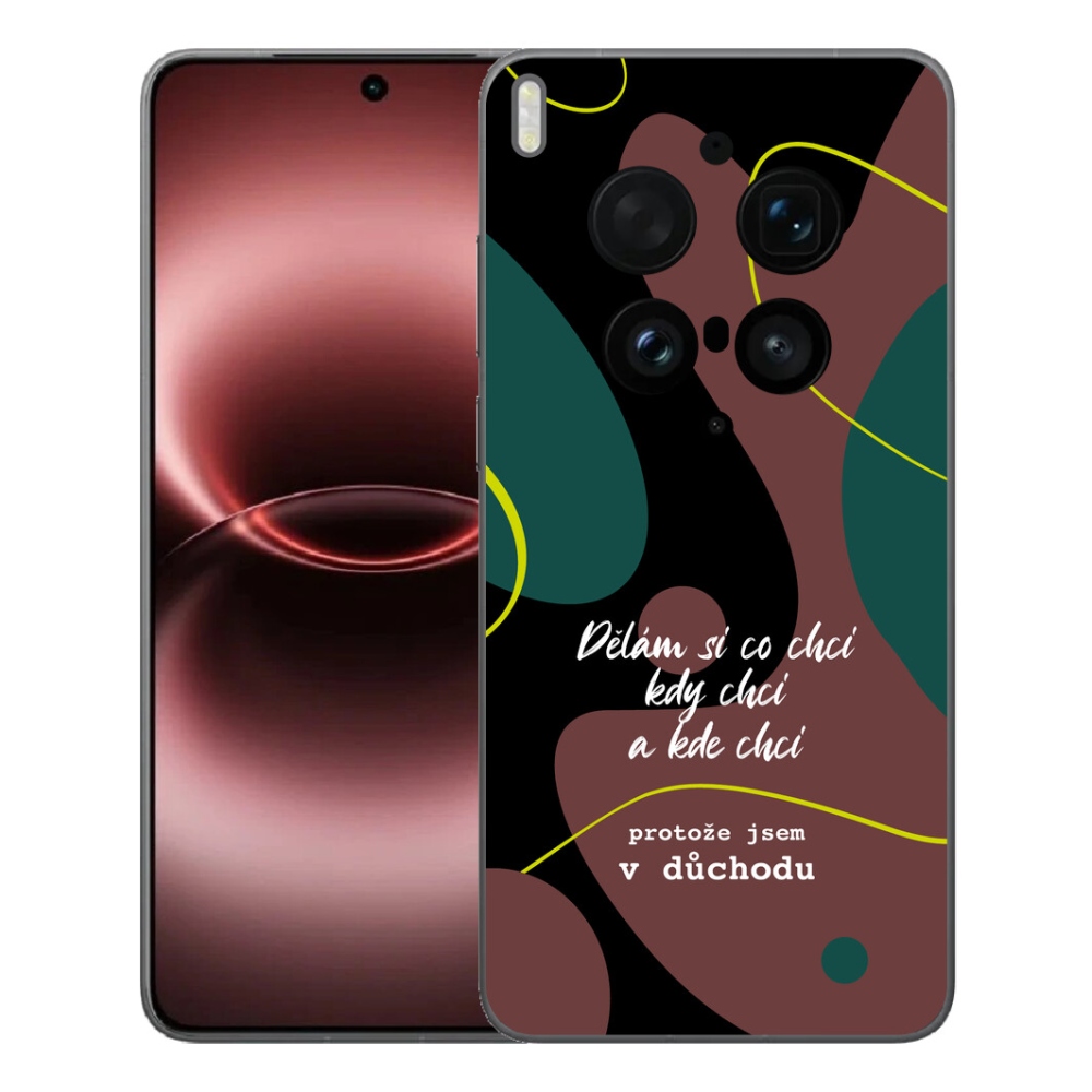 Gelový kryt mmCase na Vivo X300 Ultra - vtipný text 10 černé pozadí