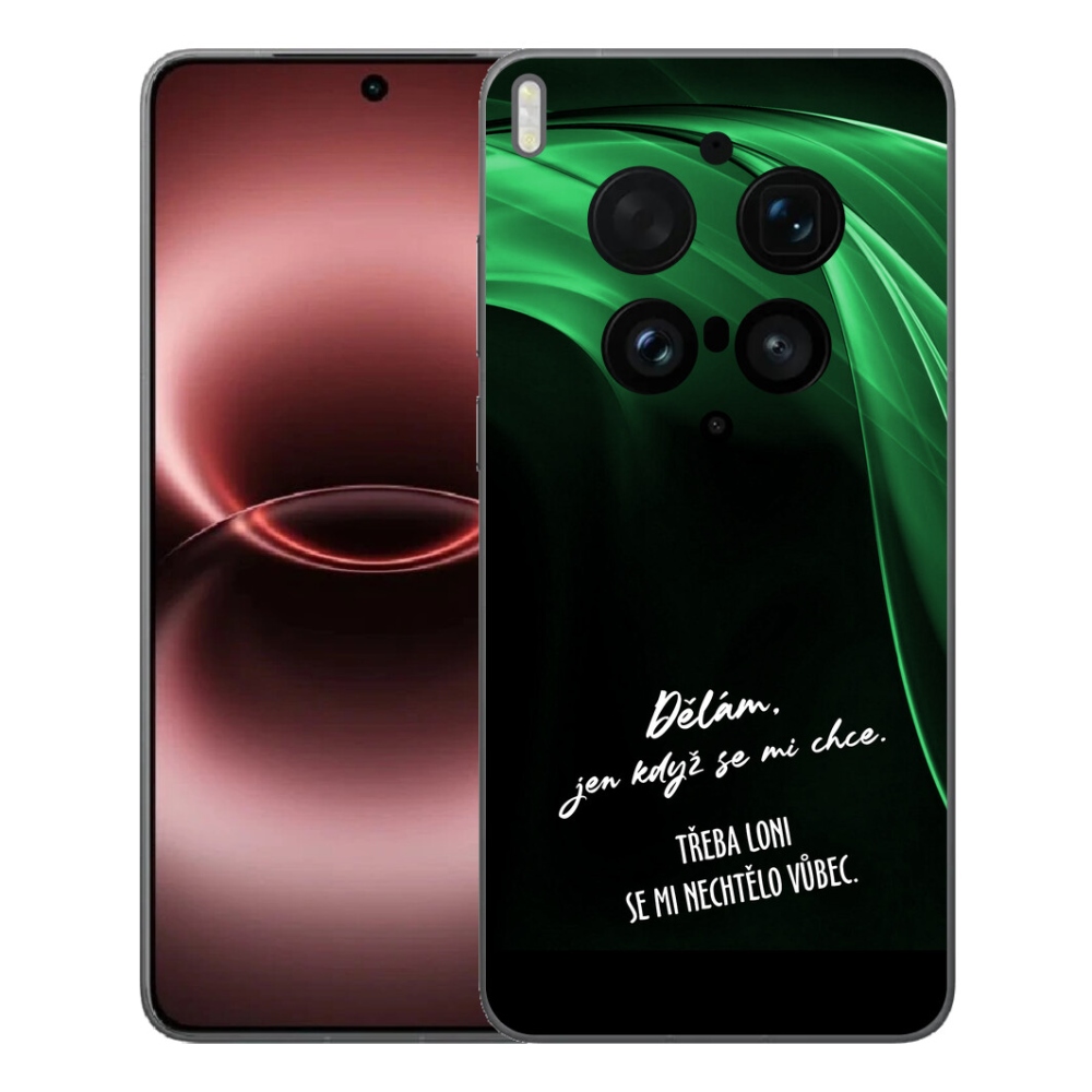 Gelový kryt mmCase na Vivo X300 Ultra - vtipný text 12 černé pozadí