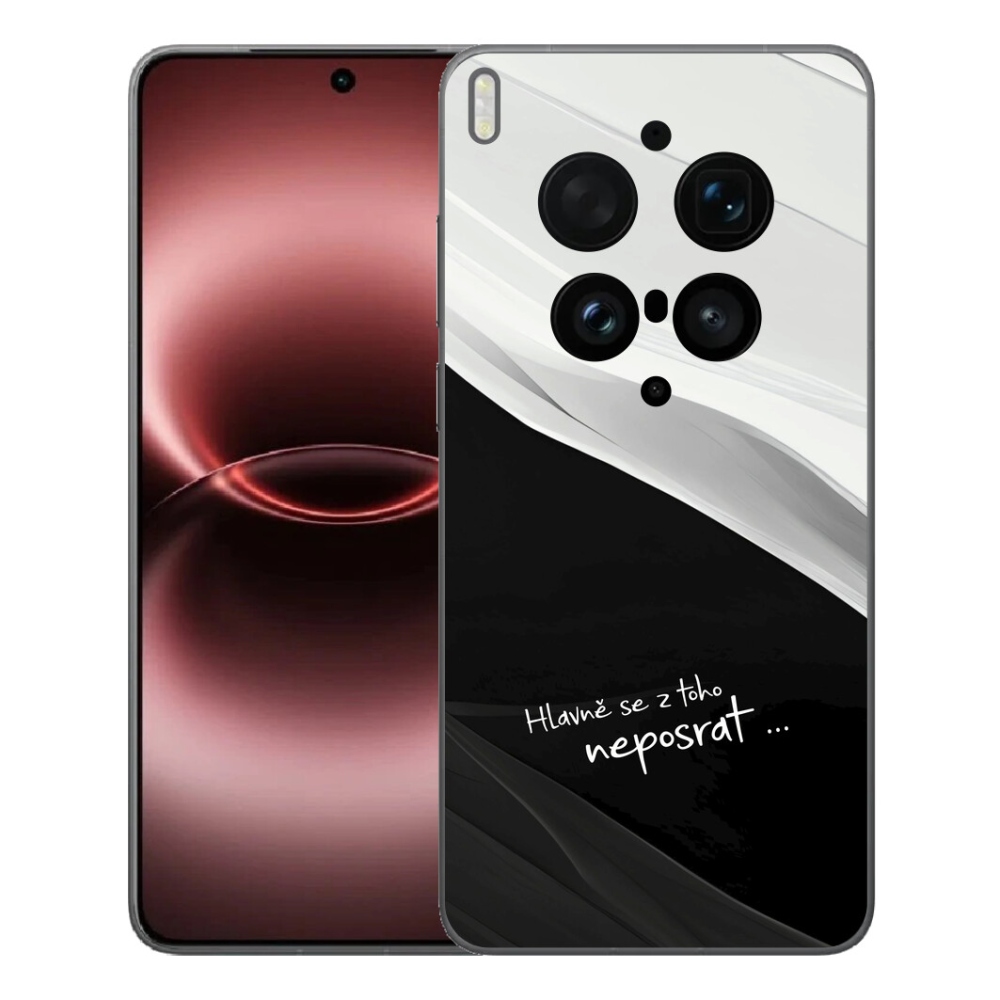 Gelový kryt mmCase na Vivo X300 Ultra - vtipný text 13 černobílé pozadí