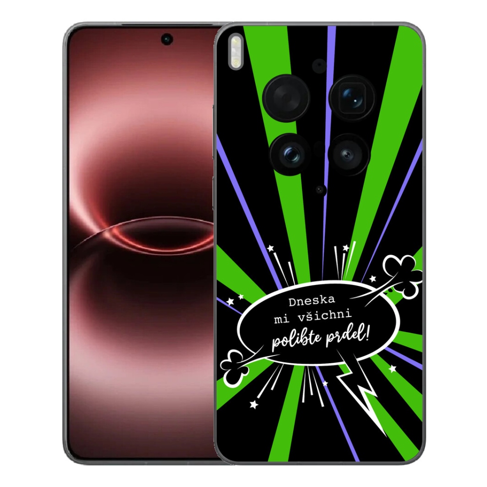 Gelový kryt mmCase na Vivo X300 Ultra - vtipný text 15 černé pozadí
