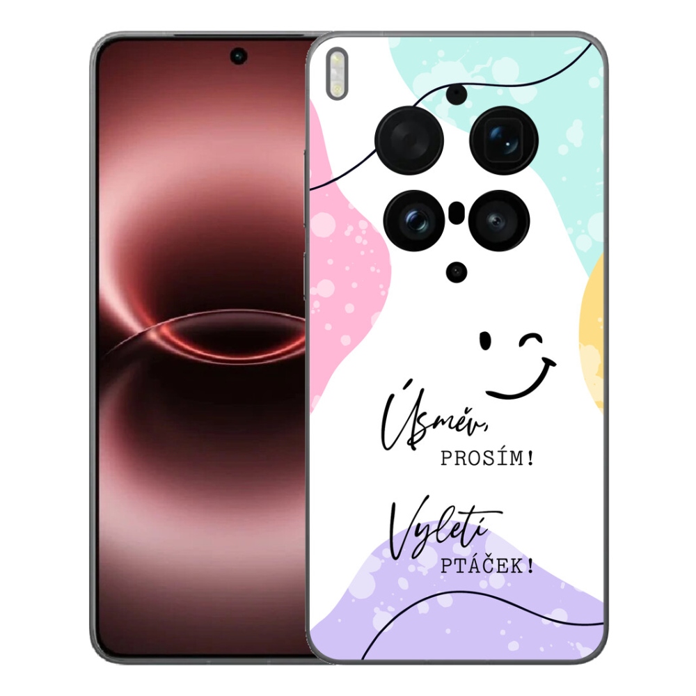 Gelový kryt mmCase na Vivo X300 Ultra - vtipný text 4 bílé pozadí