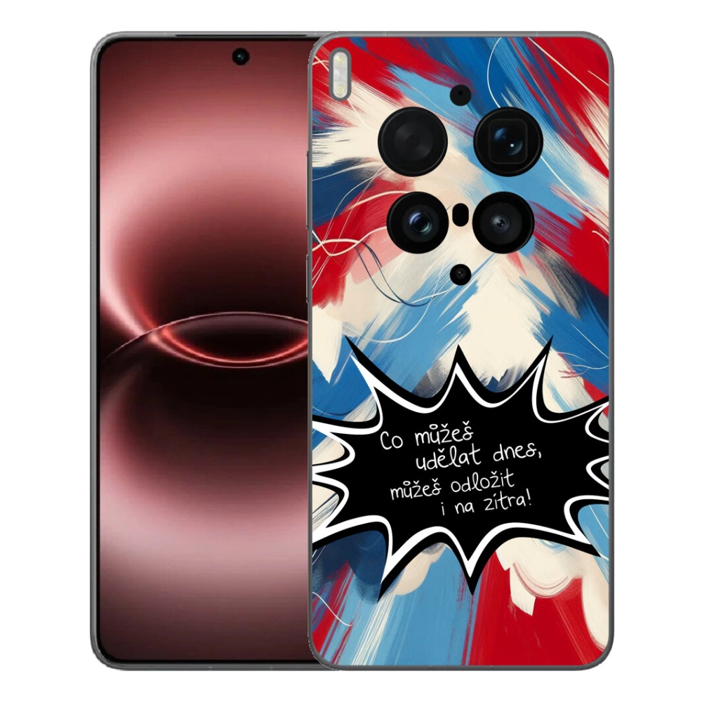 Gelový kryt mmCase na Vivo X300 Ultra - vtipný text 9 černé pozadí