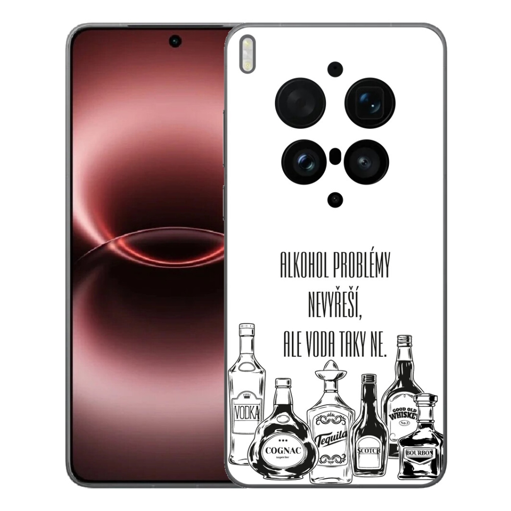 Gelový kryt mmCase na Vivo X300 Ultra - vtipný text bílé pozadí
