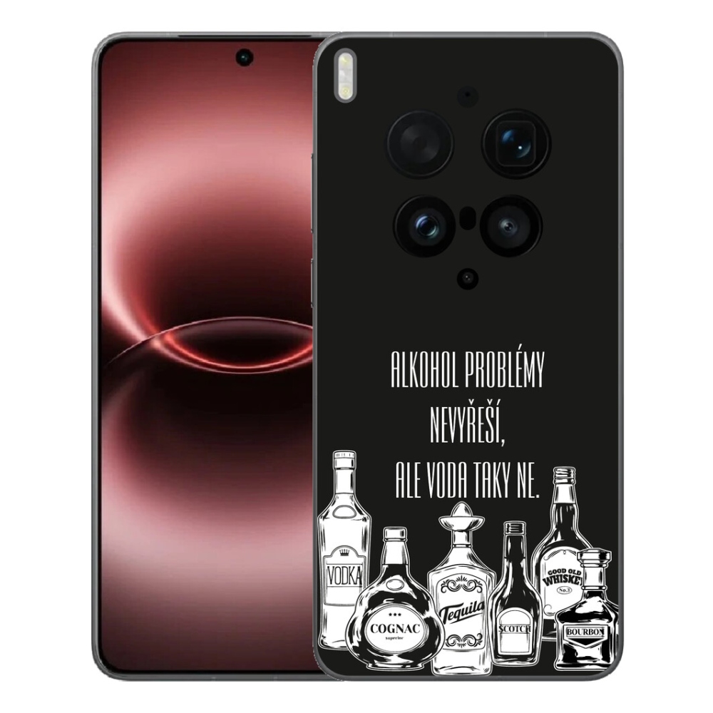 Gelový kryt mmCase na Vivo X300 Ultra - vtipný text černé pozadí