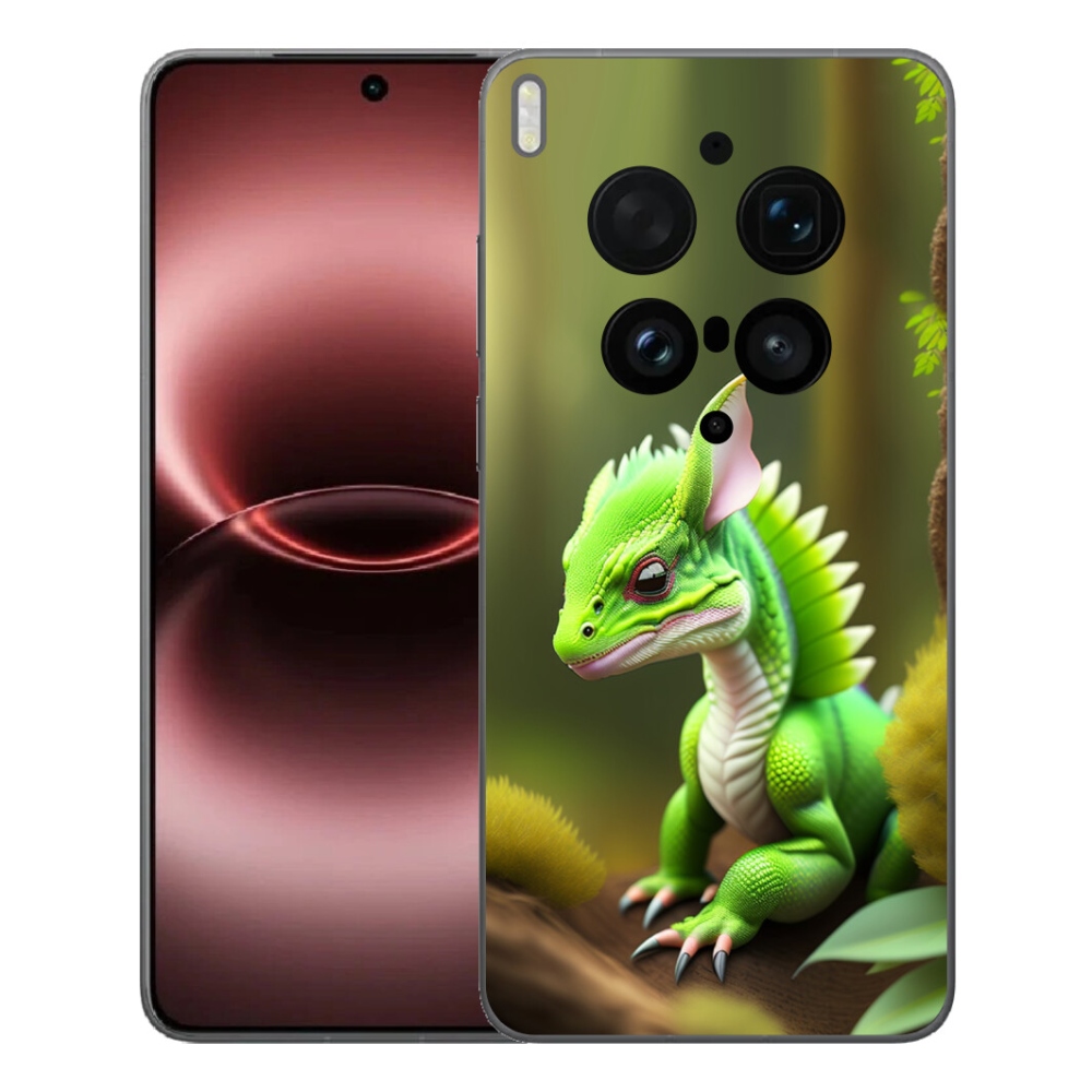 Gelový kryt mmCase na Vivo X300 Ultra - zelený dráček