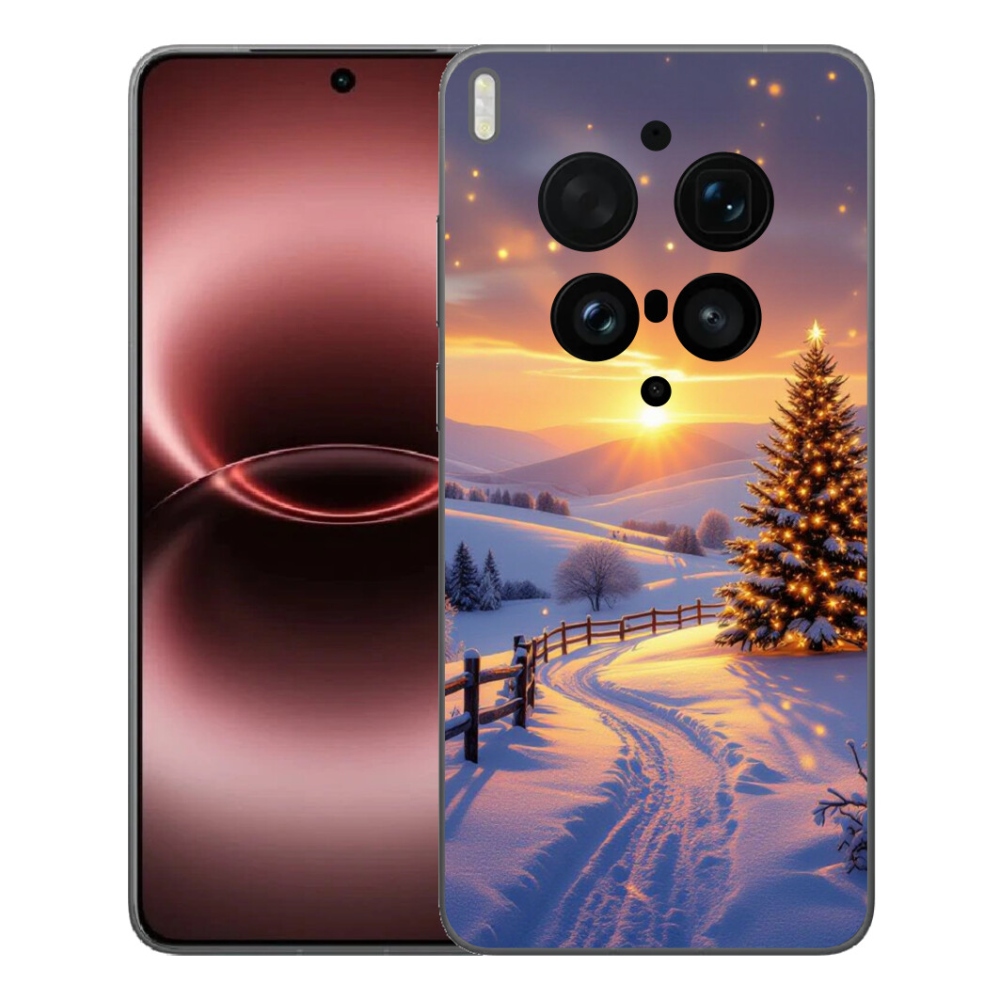 Gelový kryt mmCase na Vivo X300 Ultra - zimní krajina
