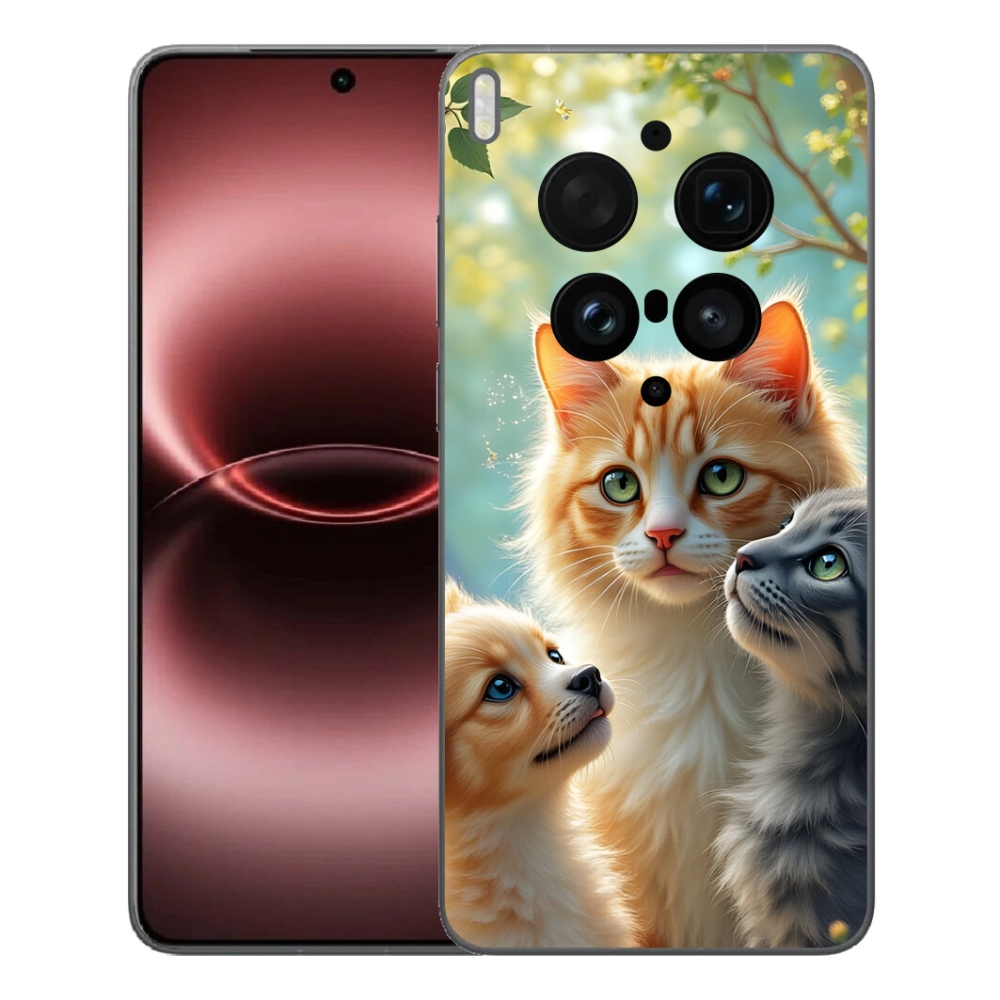 Gelový kryt mmCase na Vivo X300 Ultra - zvířecí přátelství 2