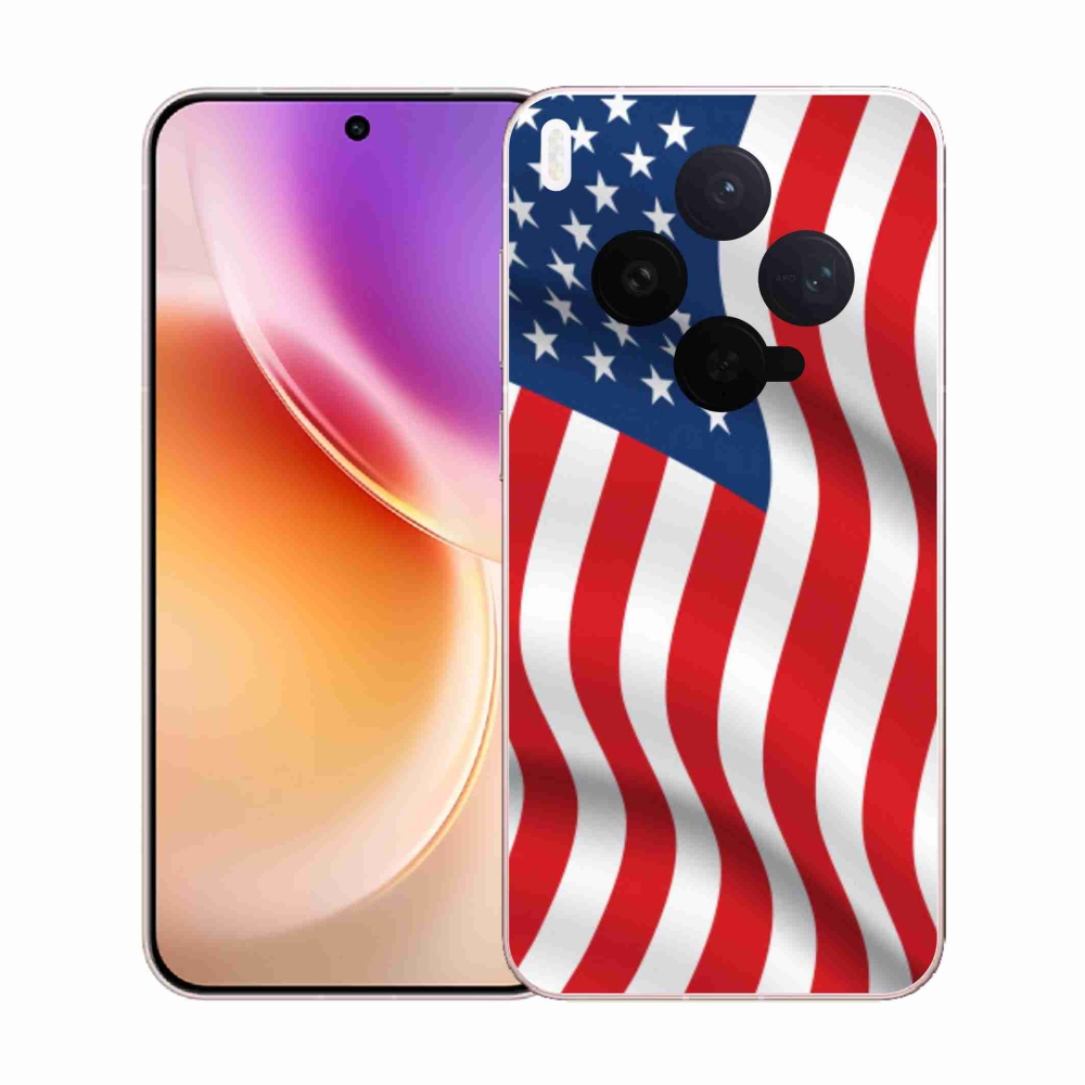 Gelový kryt mmCase na Vivo X300 - USA vlajka
