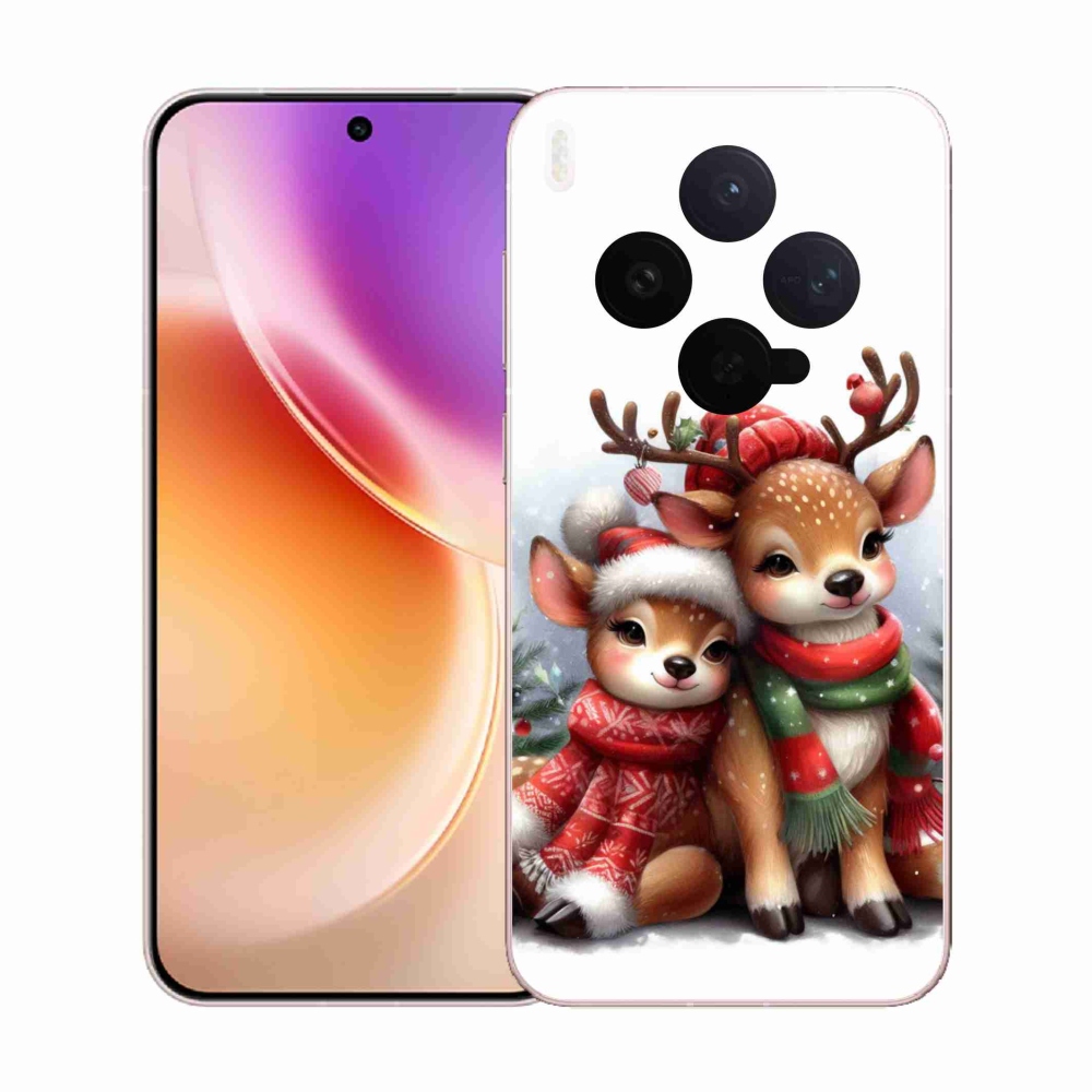 Gelový kryt mmCase na Vivo X300 - vánoční sobi