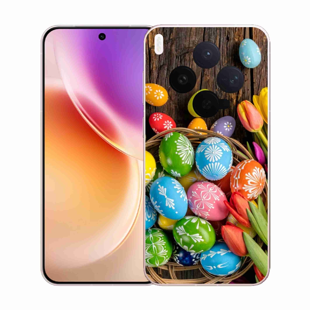 Gelový kryt mmCase na Vivo X300 - velikonoční vajíčka