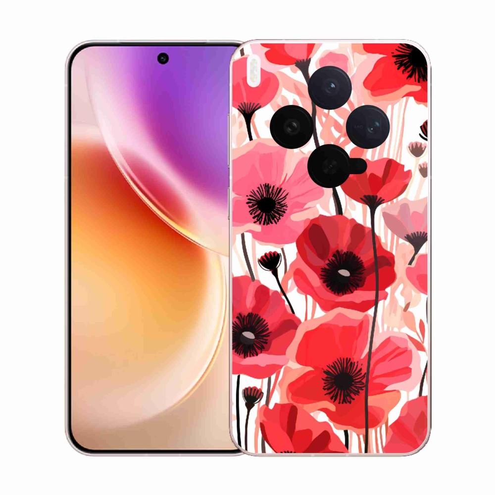 Gelový kryt mmCase na Vivo X300 - vlčí mák 1