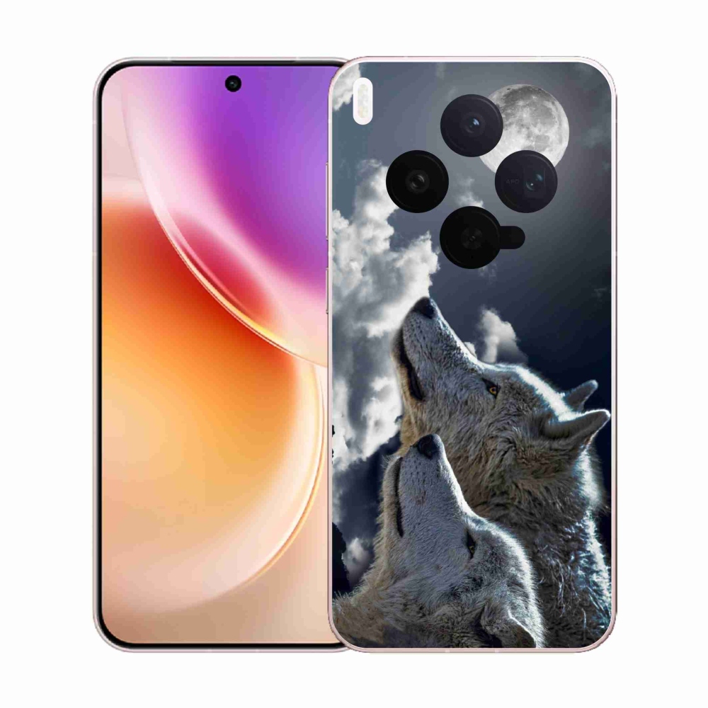 Gelový kryt mmCase na Vivo X300 - vlci