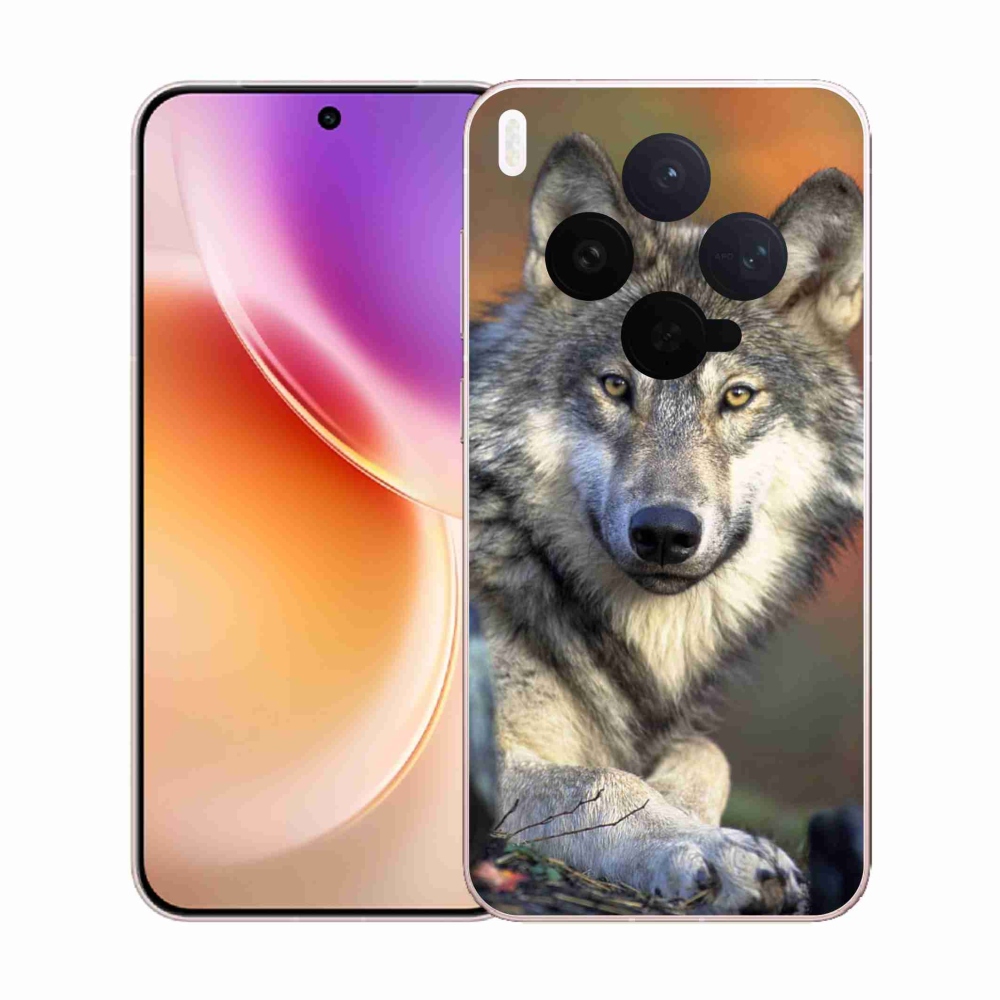 Gelový kryt mmCase na Vivo X300 - vlk