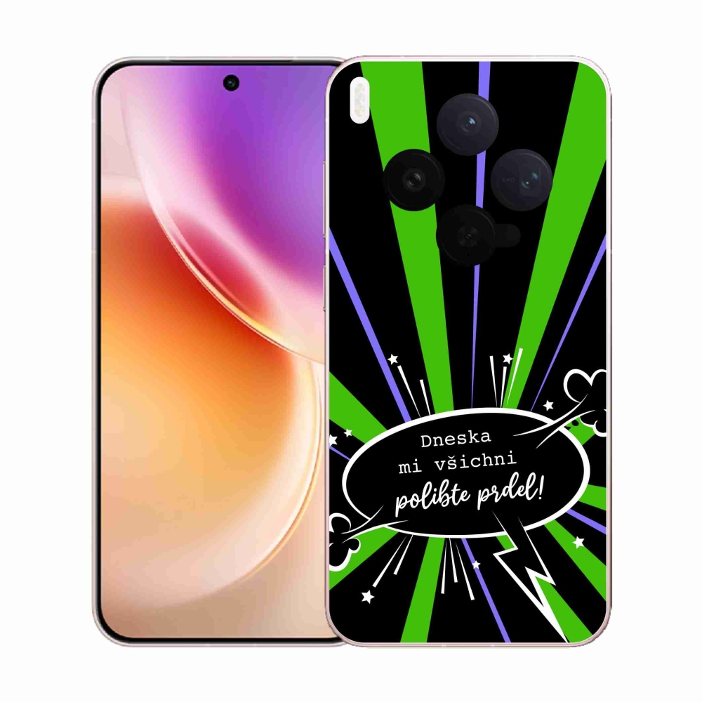 Gelový kryt mmCase na Vivo X300 - vtipný text 15 černé pozadí