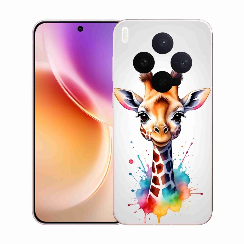 Gelový kryt mmCase na Vivo X300 - žirafa 1