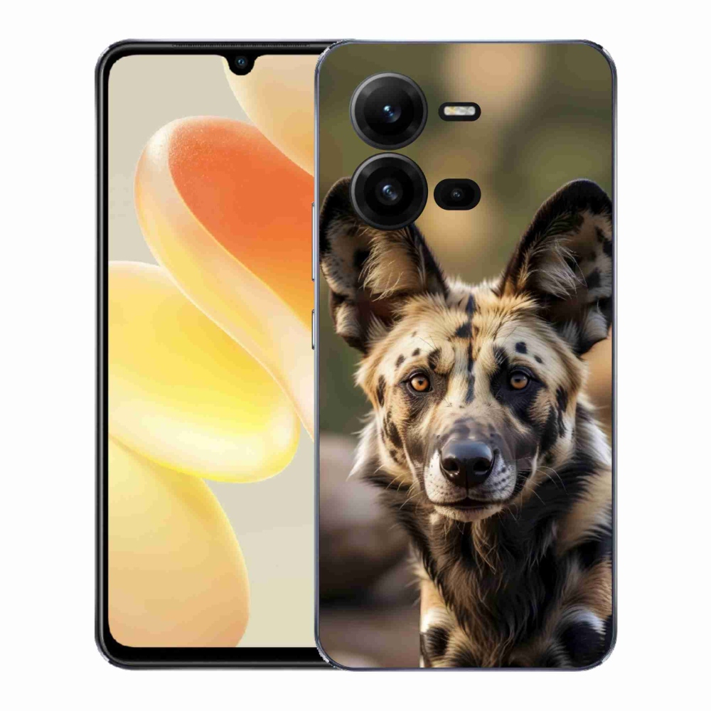 Gelový kryt mmCase na Vivo X80 Lite - africký divoký pes