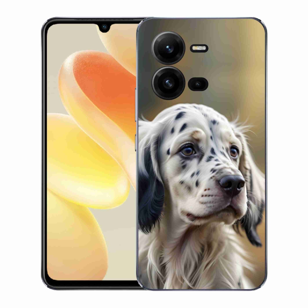 Gelový kryt mmCase na Vivo X80 Lite - anglický setr