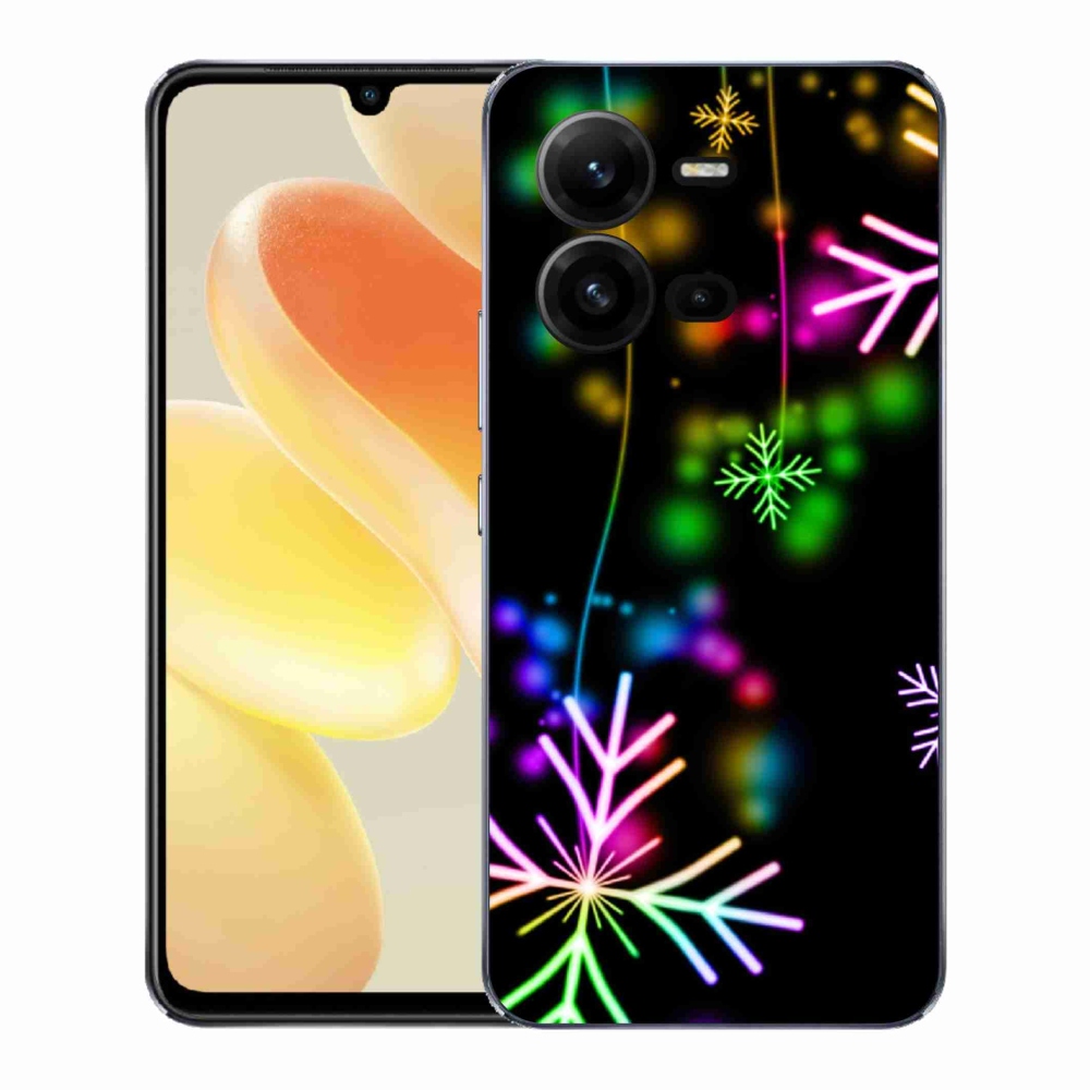 Gelový kryt mmCase na Vivo X80 Lite - barevné vločky