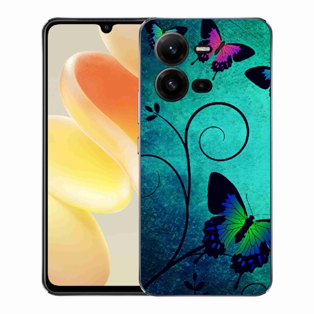 Gelový kryt mmCase na Vivo X80 Lite - barevní motýli