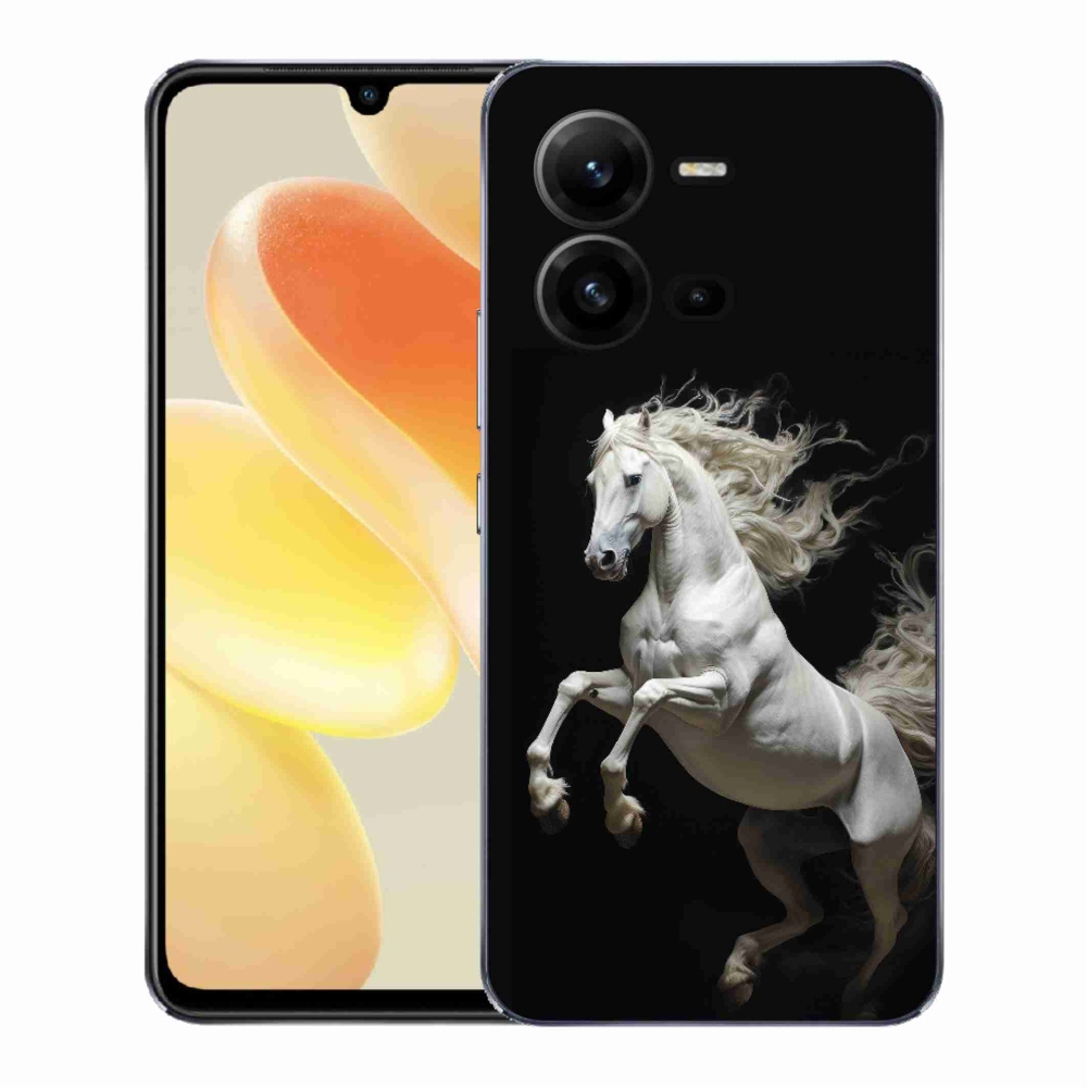 Gelový kryt mmCase na Vivo X80 Lite - bílý kůň 4