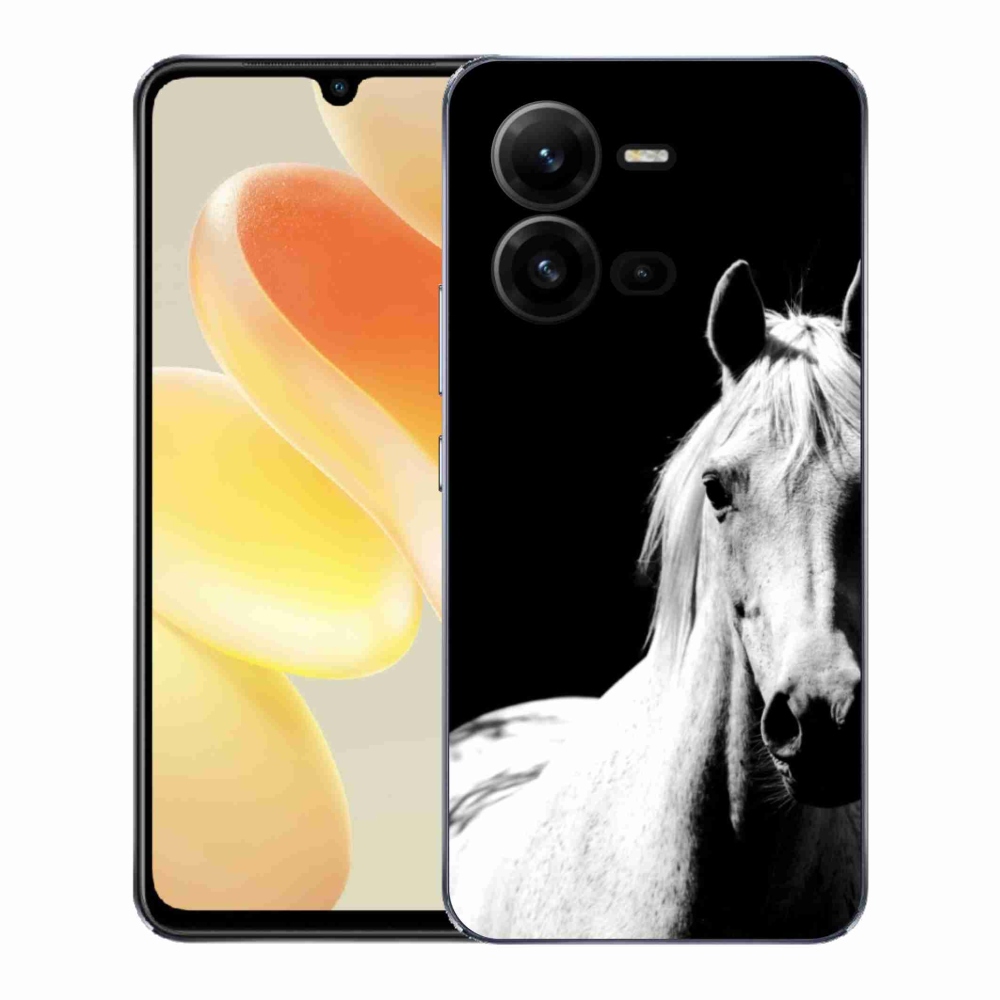 Gelový kryt mmCase na Vivo X80 Lite - bílý kůň 5